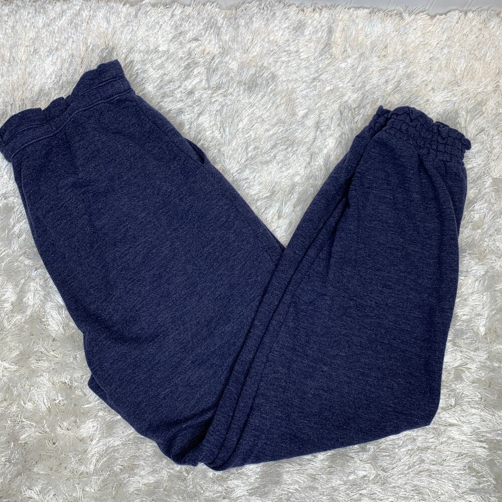 Aerie Blue Joggers Sz Small Ruffle Waist Sweatpants Loungewear